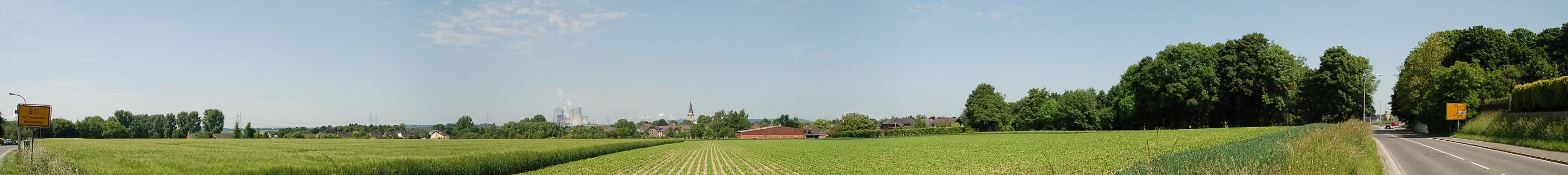 Ansicht auf Rommerskirchen (von Süden)