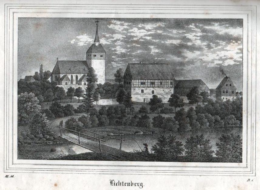 Kirche Lichtenbertg 1838