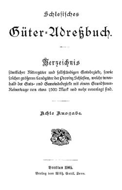 Güteradressbuch Schlesien 1905 Titel.djvu