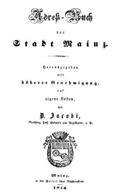 Adressbuch Mainz 1845 Titel.djvu