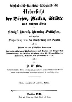 Uebersicht der dorfer schlesien 1845.djvu