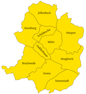 Bielefeld Stadtbezirke.svg