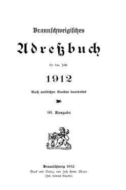 Adressbuch Braunschweig 1912 Titel.djvu
