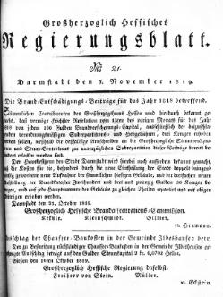 Grossherzoglich Hessisches Regierungsblatt 1819.djvu