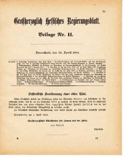 Grossherzoglich Hessisches Regierungsblatt 1881.djvu