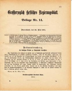 Grossherzoglich Hessisches Regierungsblatt 1881.djvu