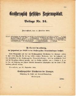 Grossherzoglich Hessisches Regierungsblatt 1881.djvu