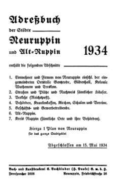 Adressbuch Neuruppin 1934 Titel.djvu