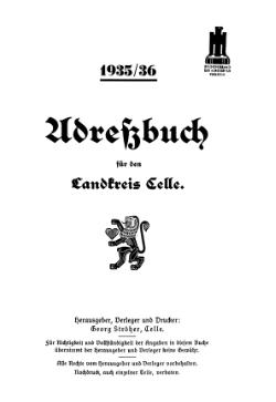 Adressbuch Celle 1935 Titel.djvu