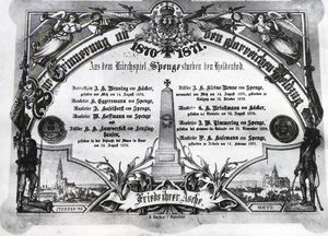 Spenge Kriegerdenkmal Erinnerungsblatt 1870-71.jpg