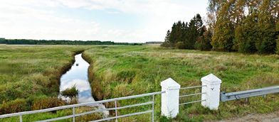 Nehne-Fluss bei Alt Gertlauken, Kreis Insterburg, Ostpreußen