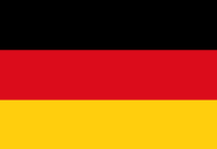 Deutsche Nationalflagge Schwarz-Rot-Gold in den Proportionen der Weimarer Republik (1918 - 1933)