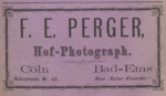 Adressbuch Köln 1877 Anzeige Perger.png