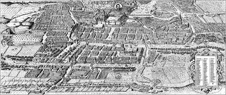 Königsberg, Ansicht von Bering 1613, Ostpreußen