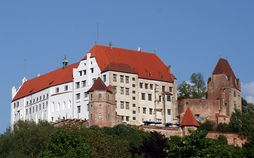Niederbayern: Burg Trausnitz in Landshut, beherbergt das Staatsarchiv Landshut