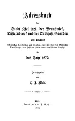 Adressbuch Kiel 1872 Titel.djvu