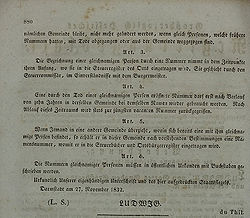 Grossherzoglich Hessisches Regierungsblatt Nr 100 Dezember 1832 Seite 880.jpg