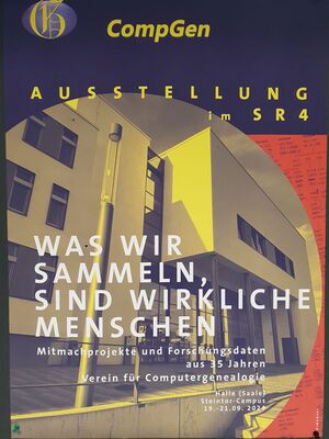 Poster als Werbemittel zur CompGen-Projektgalerie