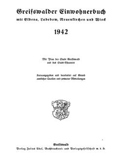 Adressbuch Greifswald 1942 Titel.djvu