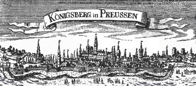 Panorama von Königsberg nach einem alten Stich, Ostpreußen