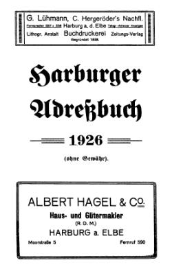 Adressbuch Harburg 1926 Titel.djvu