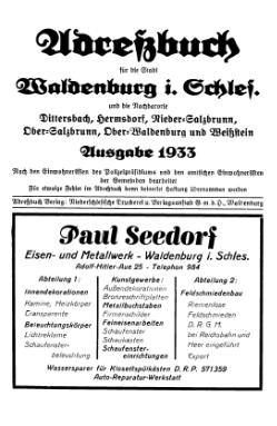 Adressbuch Waldenburg 1933 Titel.djvu