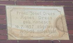 Inschrift Hof Drees Pye 2021