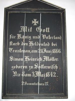 Vlotho Kriegerdenkmal Gedenktafel Autobahnkirche Exter 1866-01.jpg
