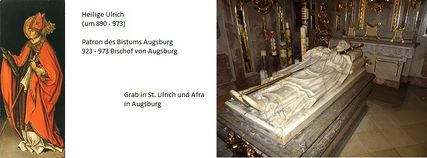 Schwaben: Heilige Ulrich, Patron des Bistums Augsburg