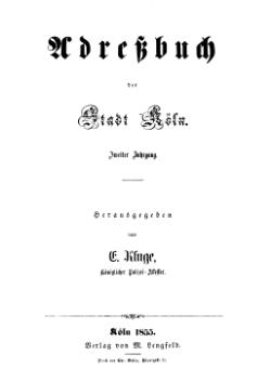Adressbuch Köln 1855 Titel.djvu