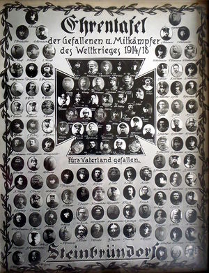 Vlotho Kriegerdenkmal Ehrentafel Steinbruendorf 1914-18.jpg