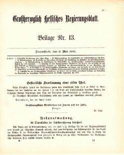 Grossherzogtum Hessen Regierungsblatt 1887.djvu