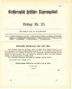 Grossherzogtum Hessen Regierungsblatt 1887.djvu