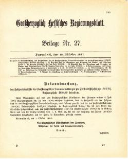 Grossherzogtum Hessen Regierungsblatt 1887.djvu