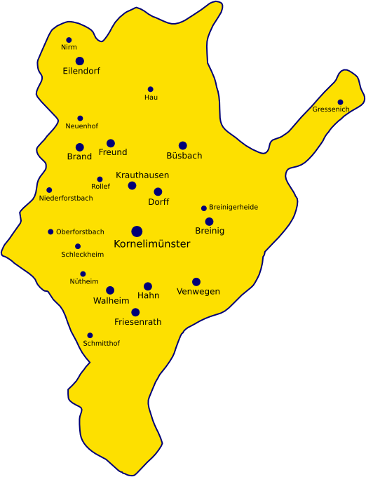 Das Territorium der Reichsabtei Kornelimünster