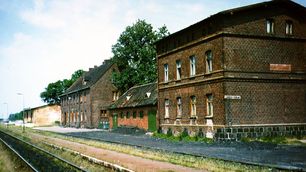 Der Bahnhof von Heinrichswalde im Jahr 1995