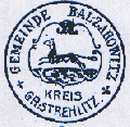 Wappen Ort Balzarowitz Kreis Gross Strehlitz.png