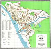 Stadtplan von Memel aus dem Jahre 1923