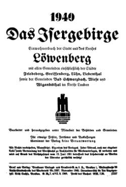 Adressbuch Löwenberg 1940 Titel.djvu