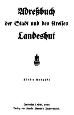 Adressbuch Landeshut 1938 Titel.djvu