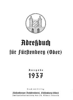 Adressbuch Fuerstenberg 1937 Titel.djvu