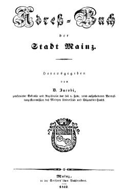 Adressbuch Mainz 1842 Titel.djvu