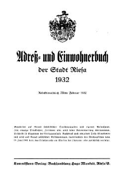 Adressbuch Riesa 1932 Titel.djvu