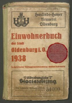 Oldenburg (Oldenburg)/Adressbuch 1938 GenWiki